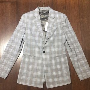 Theory Plaid Power Jacket